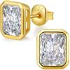 Miaofu Orecchini Uomo Diamante Argento 925 Zirconi Donna Diamanti Orecchini Zirconi Diamante Orecchino Uomo E767-7