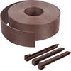 VOUNOT® Bordo Giardino Flessibile, Bordi Aiuole PE Bordura per Prato con Picchetti di Fissaggio, Lunghezza 10m Altezza 8cm Spessore 3mm, Marrone