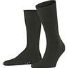 Falke Airport M So lana cotone tinta unita 1 paio, Calzini Uomo, Verde Green Melange 7155, 41-42
