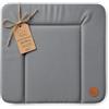 Totsy Baby Fasciatoio neonato 72x75 cm - universale portatile materassino rigido a cuneo tappetino per cassettiera lavatrice e tavolo lavabile e impermeabile Grigio