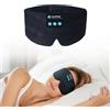Joythink Maschera per Dormire Bluetooth 5.3 con Cuffie Wireless, Mascherina Occhi Oscurante in Seta, Altoparlanti Sottili per Dormire di Lato, Ricarica Type-C, 16 Ore, per Viaggio, Relax, Meditazione