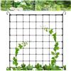 Granmagazz Rete per Piante Rampicanti, Nylon, Supporto per Piante Rampicanti, Rete Quadrata, Nero, 90 x 90 cm