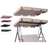 Ukkajovlex Universale Tetto Del Dondolo Da Giardino Ricambio Copertura Tettuccio Altalena 210D Oxford Impermeabile Protezione UV Copertura Ricambio Altalena 2/3 Posti(K,3-seater 190x120x15CM)