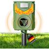 SOKTNEU Dissuasore per gatti, talpe, repellente solare per gatti, per giardino, a ultrasuoni, con luce di fiamma, impermeabile IP44, efficace contro gatti, cani, uccelli, volpi, ratti