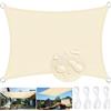 MZJAUVF Vela Ombreggiante2x3M, Tenda a Vela Rettangolare, Vela Ombreggiante Impermeabile, Vele Ombreggianti Protezione Raggi UV 95%,Traspirante Vela Parasole per Terrazza, Giardino, Balcone, Campeggio