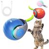 Oskuglin Palla Automatica Gatti,Palla Elettrica Interattiva per Gatti 2 Pezzi - Giocattolo Automatico con 2 Modalità e Luci LED - Rotazione Casuale 360° per Interni - Mantiene Attivo il Tuo Gatto o Cucciolo