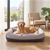 Pawk Cuccia Cane Interno Taglia Grande, XL Cuccia per Cani Sfoderabile e Lavabile, Cuscino per Cani Morbido Antiscivolo Anti-ansia, 91x69x20cm