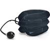 Elitzia Dispositivo di trazione cervicale Elitzia con pompa 3 strati 3 tubi cuscino gonfiabile del collo per alleviare il dolore e sostenere Traction Massager Neck Brace ETB022T (blu)