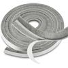 Ezitruz 9 M Guarnizione Spazzola 9 mm(L) x9 mm(P) Guarnizione a Spazzola Autoadesiva Grigia Antipolvere Riduzione del Rumore per Finestre Porte Armadi a Muro Porte Scorrevoli