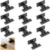 Watlikeup Keku, 10 clip a pressione per pannello, in ABS, a montaggio rapido, per pannelli da bagno, clip per zoccolo della cucina, per armadi da cucina, armadi, pannelli da bagno, letti e tavoli, connettori