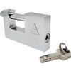 FAST WORLD SHOPPING - Lucchetto Corazzato Antiscasso 75 mm in Acciaio con 3 Chiavi - Lucchetto Alta Sicurezza per Moto, Cancello, Serranda e Garage - Catenaccio Blindato con Grillo 10 mm