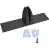 SagaSave 1 Morsetto Divisorio da Scrivania a Forma di T, In Lega di Alluminio, Staffa Divisoria con Base Autoportante per Partizioni Da 2-20mm (Nero)