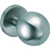 AZERODESIGN -Pomo porta esterna - maniglia porta ingresso centrale -materiale acciaio inox -diametro sfera 68 mm e diametro base 70 mm -installazione con vite centrale