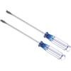 CoCud Cacciavite a Taglio Mini, Dimensione 3,0mm Lunghezza 127mm, Cacciaviti a Testa Piatta Acciaio al Carbonio con Manico Antiscivolo per Occhiali, Orologi o Laptop, 2pz