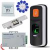 uoweky Lettore RFID Biometric Fingerprint Access Control Kit (NC Electric Strike Lock)