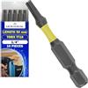 MONTERAL 10 Pezzi Inserti per Avvitatore Professionali TT10 x 50 mm - Impact Torx Set con Gambo Esagonale 1/4 - Set Punte Avvitatore Realizzato in Acciaio Legato S2 - MONTERAL