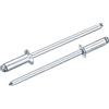 QUARKZMAN 50Pcs 1/8x3/8 Rivetti A Testa Svasata Con Mandrino E Impugnatura In Acciaio Zincato, Rivetti Ciechi A Testa Svasata, Colore Argento