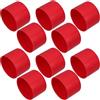jojofuny Manicotti per Tubi in Acciaio 10 Pezzi, Tappi Terminali in Plastica per Ponteggi, Altezza 38 MM, Coperture Protettive per Tubi da Cantiere