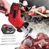 LISTaRSw Segaossa Elettrica Portatile - Alimentata a Batteria Al Litio Da 6,0 Ah, Luce LED + 4 Lame, Per Ossa, Carne, Legno, Metallo, Plastica