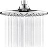 Silamp Soffione Doccia Rotondo 200mm Effetto Pioggia Acciaio Inox 304 Soffione Cromato
