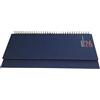 PRESTIGE & DELUXE Scadenziario planner calendario ufficio da tavolo per appuntamenti 2026 settimanale F.to 30 x 13 cm Blu + Omaggio penna a scatto e segnalibro