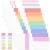 Mr. Pen - Etichette adesive per indice, 500 pezzi, 21 set, pastello, pagine colorate scrivibili, etichette per leggere appunti, libri, raccoglitori, quaderni, cartelle e classificare file, resistenti