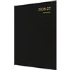 Collins Agenda 2026-2027, anno medio accademico, 13 mesi, formato A4, visualizzazione settimanale con appuntamenti, colore: giallo, gamma Collins Debden Essential nero