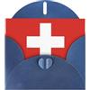 YYHWHJDE Blue YYHWHJDE - Biglietto di auguri con bandiera svizzera, 15,2 x 10,2 cm, effetto perlato su entrambi i lati, inchiostro ecologico