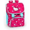 Franco Cosimo Panini HELLO KITTY - Zaino Scuola Elementare Ufficiale Hello Kitty, Chiusura a Patta, 2 Scomparti Centrali, Tasca Frontale, Spallacci Regolabili e Imbottiti, Retro e Fondo Termoformati, 27x36hx22 cm
