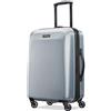 American Tourister - Valigia rigida espandibile con rotelle girevoli, Argento, Carry-On 21-Inch
