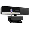DIKAMAN Webcam, Webcam 1080P Full HD Web Camera con microfono altoparlante Cam USB for PC Mini videocamera portatile for trasmissione in diretta