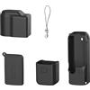 Generic Custodia in silicone per Osmo Pocket 4, set di protezione completa con copriobiettivo, manicotto per lo schermo e cordino per esterni e viaggi