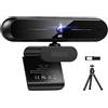 DIKAMAN Webcam, Webcam 4K HD 8MP Auto Focus USB Web Camera con microfono Webcamera for PC portatile/Videochiamata Streaming