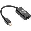 Tripp Lite P137-06N-HD4K6B - Cavo adattatore video mini DisplayPort HDMI tipo A (standard), 0,15 m, HDMI tipo A (standard), mini DisplayPort, femmina, maschio, destra)