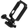 Buxuaaaa Staffa di protezione per action camera con design antigoccia con supporto Cold Shoe e funzionalità di installazione rapida Installa la cornice della fotocamera