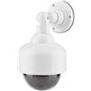 Bewinner Telecamera di Sicurezza Finta, Forma a Cupola con Luce LED Lampeggiante, Rotazione a 360°, Installazione Semplice per Uso Interno Ed Esterno