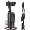 Generic Treppiede per tracciamento facciale, supporto intelligente girevole a 360 gradi, 1200 mAh, supporto per telefono AI per vlogging e live streaming, strumento di registrazione portatile per blogger