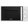 Aspes AMWC2700 - Microonde Basic, 20 litri, installazione libera, 700 W, 5 programmi, controllo manuale, modalità scongelamento, cavità in ceramica, facile pulizia, timer 30 minuti