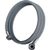 Generico Tubo di prolunga for lavatrice compatibile con collegamento ingresso resistente alla deformazione acqua ricambio piega a 90 gradi(0.8M)