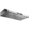 VIKIO HOME Cappa da cucina con ventilazione rapida 980 CFM, con sensore gestuale a 3 velocità e controllo touch, cappa in acciaio inox con luce LED e 2 filtri deflettori
