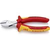 KNIPEX X-Cut Tronchese laterale compatto a grande forza di taglio cromata isolati con manici rivestiti in materiale bicomponente, 73 06 160
