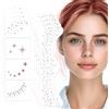 ASOMI 8 toppe per il trucco in oro rosa, con lentiggini estivi, facili da applicare e rimuovere le toppe scintillanti per il trucco
