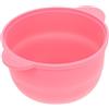 LABRIMP Ciotola per Sciogliere la Cera Resistente al Calore Rosa in Silicone Manico, Accessorio per Scaldacera per Professionale e Domestico