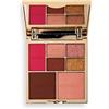 Revolution Pro, True Love Eye & Face Palette, Fard/Bronzer/Illuminante per il viso, x4 matite di ombretto, finitura opaca e shimmer, tonalità di pelle medio-chiare