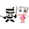 Generico Confezione esclusiva di personaggi Ballerina Cappuccina e Killer Cappuccina - Edizione Brainrot articolata Pack Exclusivo