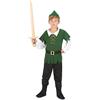 DEGUISE TOI Costume ragazzo dei boschi nero e verde per bambino - Nero - S 4-6 anni (110-120 cm)