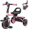 besrey Tricicli per bambini dai 24 mesi ai 5 anni, triciclo per bambini da 2 a 5 anni, triciclo per bambini, regalo e giocattoli per ragazzi e ragazze, tricicli per bambini