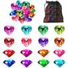 DIELOVEHUA Gemme di Diamanti Acrilici, 16 Pezzi Grandi Diamanti Colorati, Gemme per Bambini, Giocattoli Subacquei, Diamantis Decorativi, per Allenamento Nuoto, Feste in Piscina, Riempitivo per Vasi, Lavori DIY