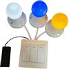 LRXFPIYF Jiuvaso Interruttore della Luce, Pannello sensoriale, Giocattoli educativi, Sviluppo, Pannello sensoriale, Accessori per Bambini Piccoli, Bianco Giallo Blu