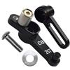 GPM Braccio Servo in alluminio 25T (C8) & Steering Arm (C10) per 1/8 Kyosho RC Motorcycle NSR500 Upgrades - Nero